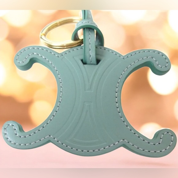 Celine Triomphe Leather Keyring/Bag Charm 😍 - Picture 1 of 10